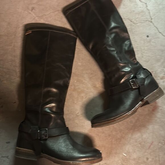Size 38 Espresso Brown Leather Pikolinos Fall Boots - Picture 2 of 5
